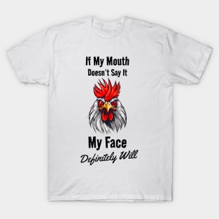 Angry Face Rooster T-Shirt